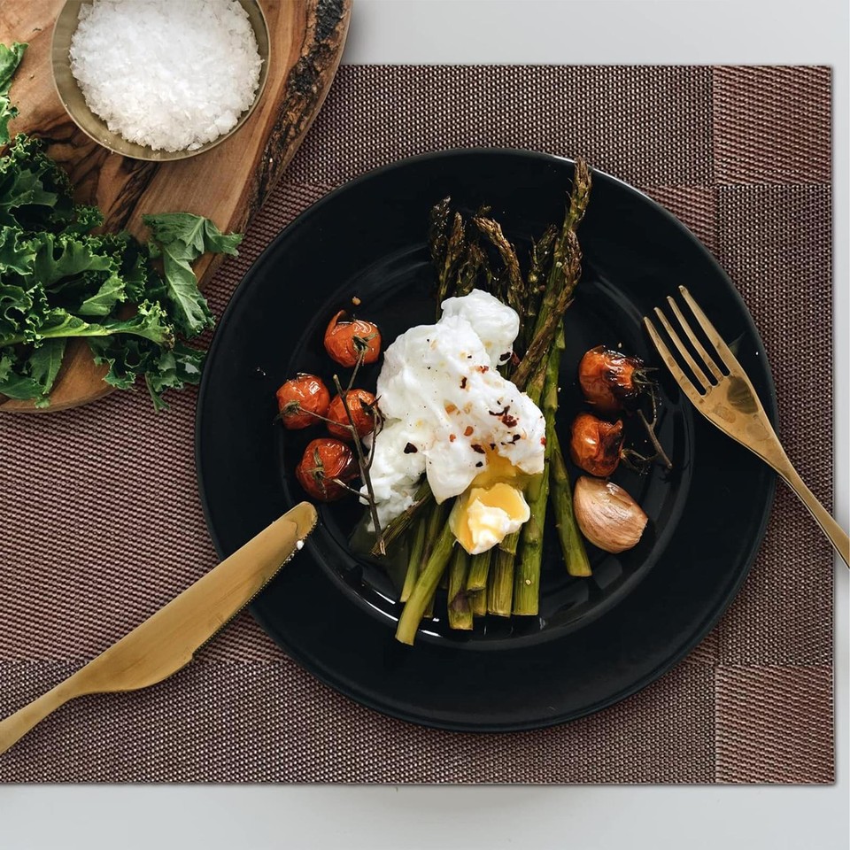 4pcs Dining Table Placemat PVC Mat Insulation Tableware Place Mats ...