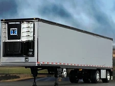 1/64 DCP CHROME/BLACK 53' UTILITY 3000R THERMO KING REEFER TRAILER