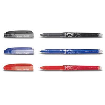 Pilot Frixion Point Tintenroller 3er-Set schwarz, blau, rot