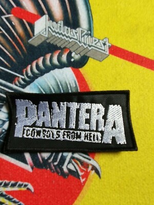 Pantera Patch Shape Gestickt Heavy Thrash Metal Battle Jacket Slipknot 66