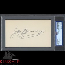 Jay Berwanger signed 3x5 Index Card PSA DNA Slab Football Auto C5204