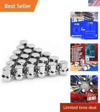 Durable Alloy Steel M14x1.5 Closed End Lug Nuts - 20 Pack for Mustang & RAM 1500