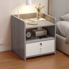 Bedroom Bedside Cabinet Furniture Storage Nightstand Side Table with Drawer