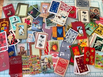 Mixed Grab Bag Of 100 Playing Cards Vintage To Modern