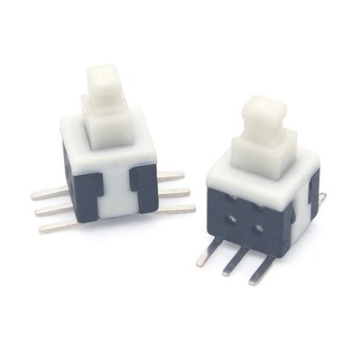 10Pcs 5.8x5.8MM Self Locking / UNlock 6P Button Push Tactile Power Micro Switch_