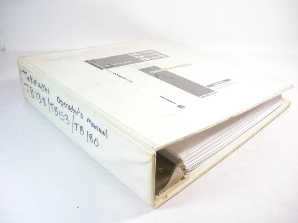 Takeuchi TB138FR TB153FR TB180FR  Excavator Operator Maintenance Manual - Image 4 of 4