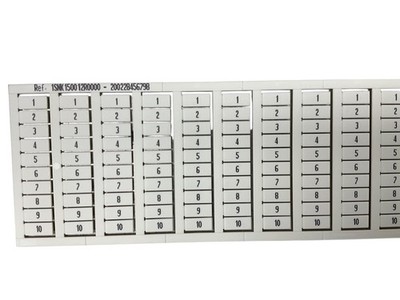 TE Connectivity ENTRELEC 1SNK150012R0000 MC612PA Terminal Block Marker Card5-100