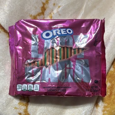 SEALED Oreo Lady Gaga Limited Edition Sandwich Cookies Pink Golden Green Creme