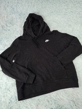 Nike Women  s Speckled Funnel Neck Hoodie Black Rainbow Confetti Pullover M