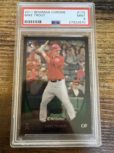 2011 Bowman Chrome Mike Trout RC #175 PSA 9 MINT