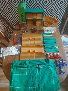 Vintage Subbuteo Stands & Stadium Parts Mat And Players Joblot