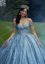 Glamorous Glitter Quinceanera Dress for Girl Sweetheart Off the Shoulder Big Bow
