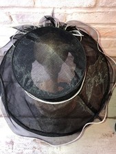 Marks & Spencer Ladies Wedding Hat Size Small/Medium Black Very Good Condition
