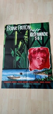 Frank Patton ruft Küstenwache 5-8-3-Francoise Arnoul Orginal A1 Kinoplakat