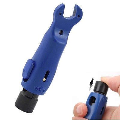 Für RG6/59/7/11 Kabelabisolierer Zange 1 Stück 9.8x2.5x2.3cm ABS+SK-5 Blau