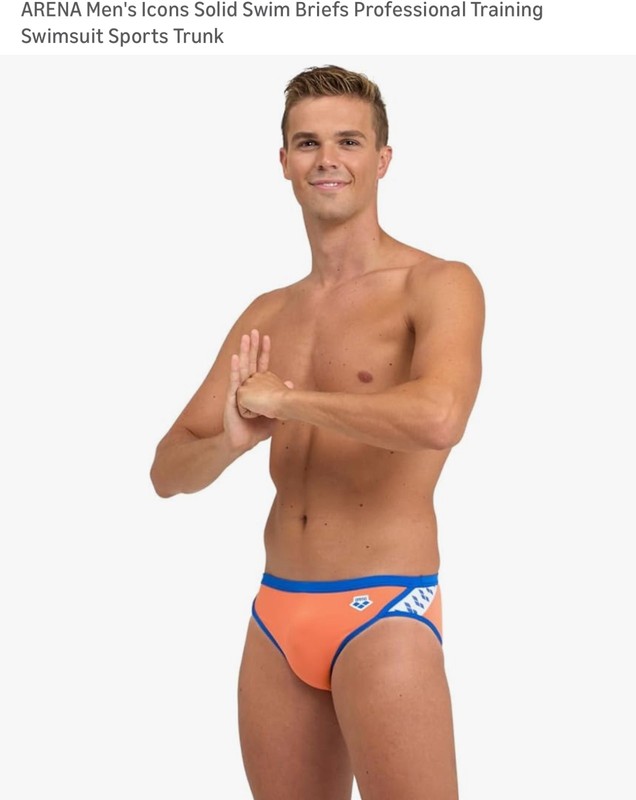 Men's Arena Icon Swim Briefs Solid Colors - 22 USA youth 