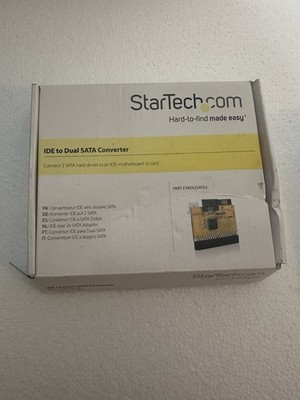 STARTECH IDE TO DUAL SATA CONVERTER. PART#PATA2SATA2.OEM (NEW SEALED BAG)