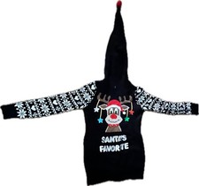 Santa  s Favorite Ugly Christmas Sweater Hoodie M