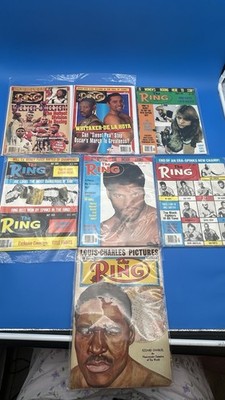 Lot Of 7 The Ring Magazines 1950, 1978, 1997, 1998 Great Condition No Rips/Writi