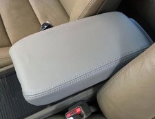 Gray Leather Middle Console Armrest Box Cover Trim Cap For Honda Civic 06-2011