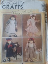 MCCALLS CRAFTS SEWING PATTERN BETSY MCCALL DOLL CLOTHES SAILOR BLOOMERS PINAFORE