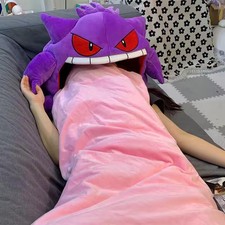 Pokemon Gengar Plush Pillow Blanket Kawaii Anime Toy Nap Doll Super Soft Gift