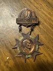 1913 GAR 50th ANNIVERSARY BATTLE GETTYSBURG LINCOLN REUNION BADGE, MASSACHUSETTS
