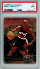 1997-98 Metal Universe - Kenny Anderson #74 PSA 9 - Blazers - Tuff Grade - NBA