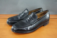 Church's Penny Loafers Mens 9.5 UK Black Leather Beefroll Moc Toe Dress Shoes