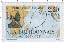 Timbre de 1988 - Marins et explorateurs La Bourdonnais 1699-1753 - N° 2520  Neuf