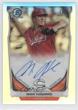 2014 Bowman Draft Chrome Draft Pick Auto Refractor Nick Howard #BCA-NH Auto 7i2