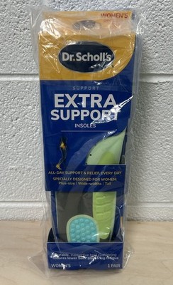 1 PAIR DR. SCHOLLS WOMENS EXTRA SUPPORT ALLDAY GEL INSOLES Shoe Sizes 6-11 New