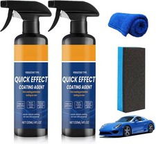 Car Quick Coating Spray, 2-Pack, Advanced Paint Protection, Vehicle Detailing Sh
