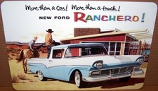 1957 Ford Ranchero Brochure On A 12x8 Aluminum Sign Uv Protected Made In Usa 1957 Ford Ranchero Brochure On A 12x8 Aluminum Sign Uv Protected Made In Usa
