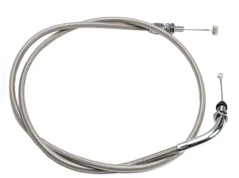Cabo de embreagem Motion Pro 62-0386 trançado aço inoxidável/cromo revestido com armadura - Imagem 2 de 4