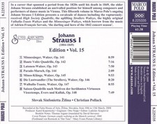 JOHANN STRAUSS I EDITION, VOL. 15 NEW CD