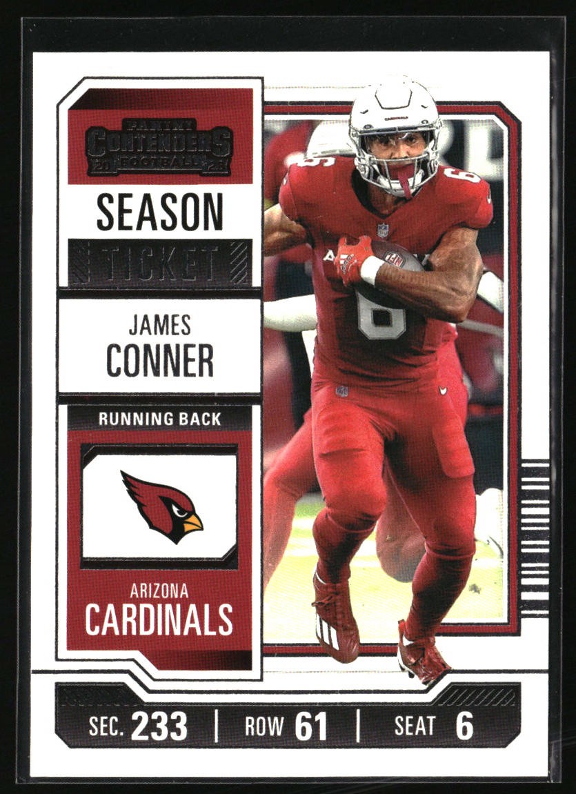 2023 Panini Contenders #2 James Conner Season Ticket Retail