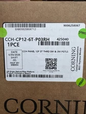 Corning CCH-CP12-6T-P03RH, 9.84’ Pigtail, Closet Connector Housing Panel, 1 pc