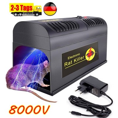 8000V HIGH Voltage Profi Elektronische Rattenfalle Mäusefalle Rattenköderstation