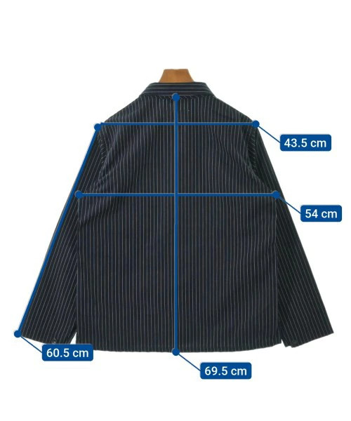 Engineered Garments Workaday Coverall S Navy Stri… - image 7