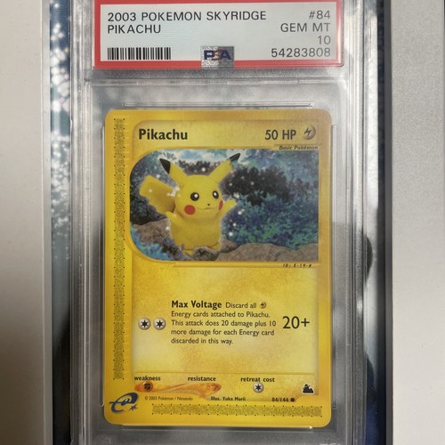 PSA 10 Skyridge Pikachu #84 Non Holo Pokemon Vintage 2003 GEM MINT