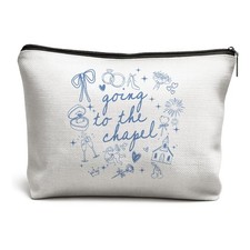 Going to the Chapel Bride Makeup Bag, Bride to Be Cosmetic Bag Gift for Bache...