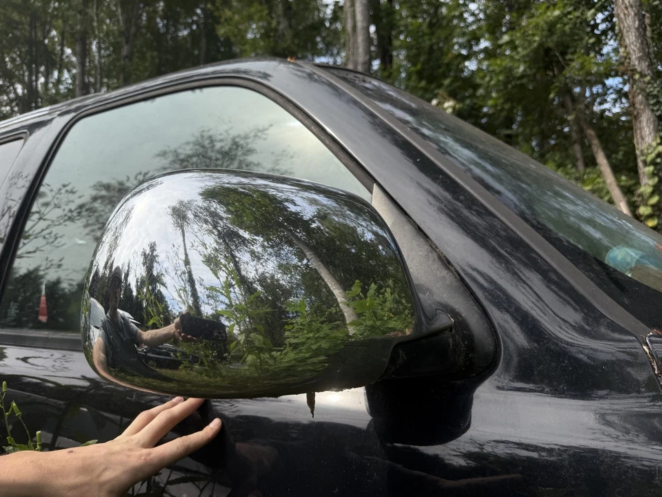 Para 02 03 04 05 06 Cadillac Escalade 2 CUBIERTAS DE ESPEJO RETROVISOR COMPLETO CROMADAS Par de espejos retrovisores Foto 4 de 4