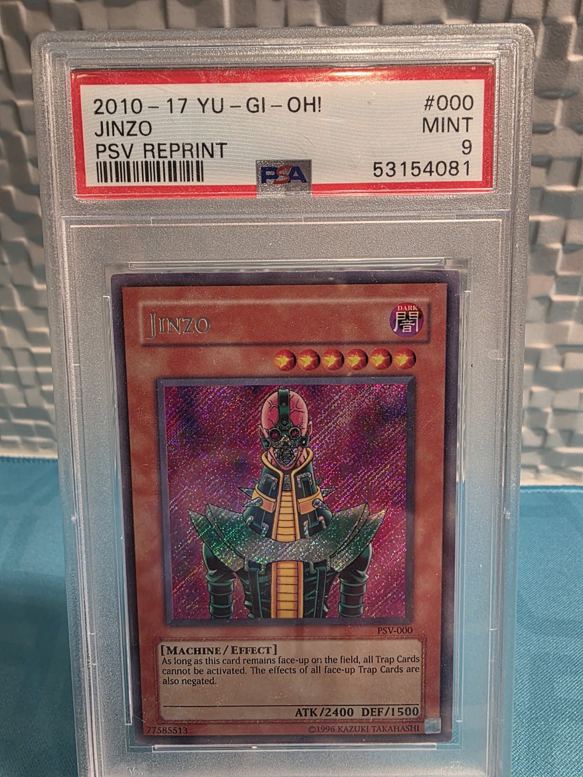 2010 Yu-Gi-Oh Jinzo PSV-000 PSA 10 