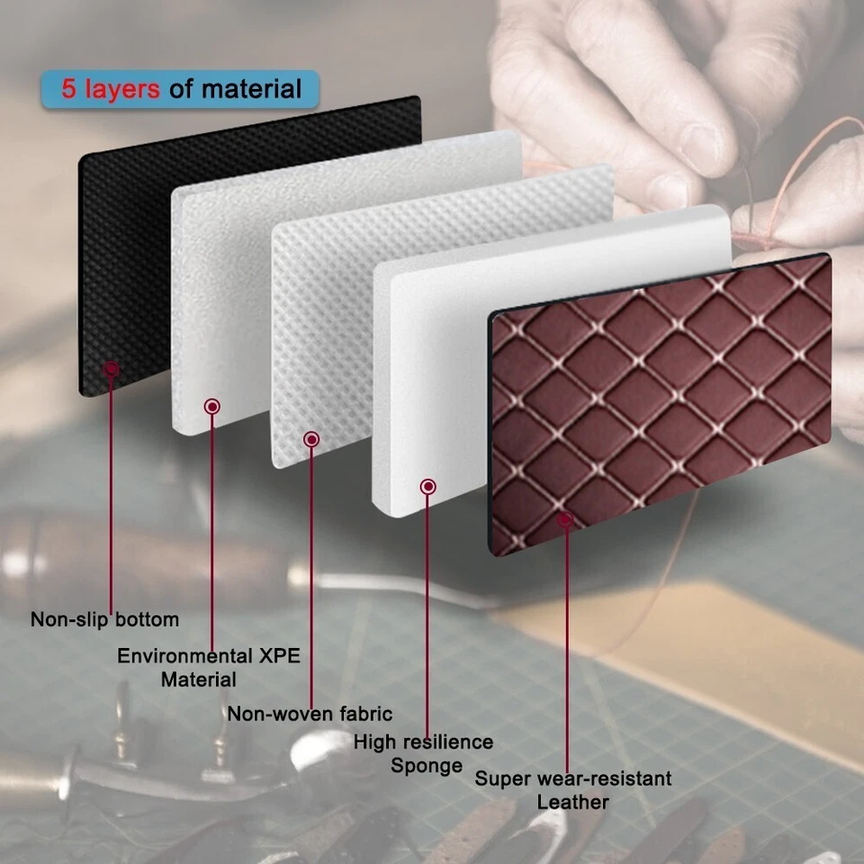 Alfombrillas coche cuero PU café para Renault para Clio 4 2012-2018 Foto 4 de 4