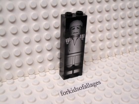 Lego 2454ps5 Han Solo Frozen in Carbonite 1x2x5 Black Brick (10123, 7144, 4476)