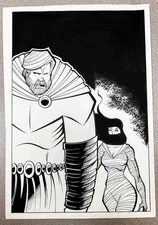 Original artwork, THE SWORD OF EDEN graphic novel, interior page 105, signed...