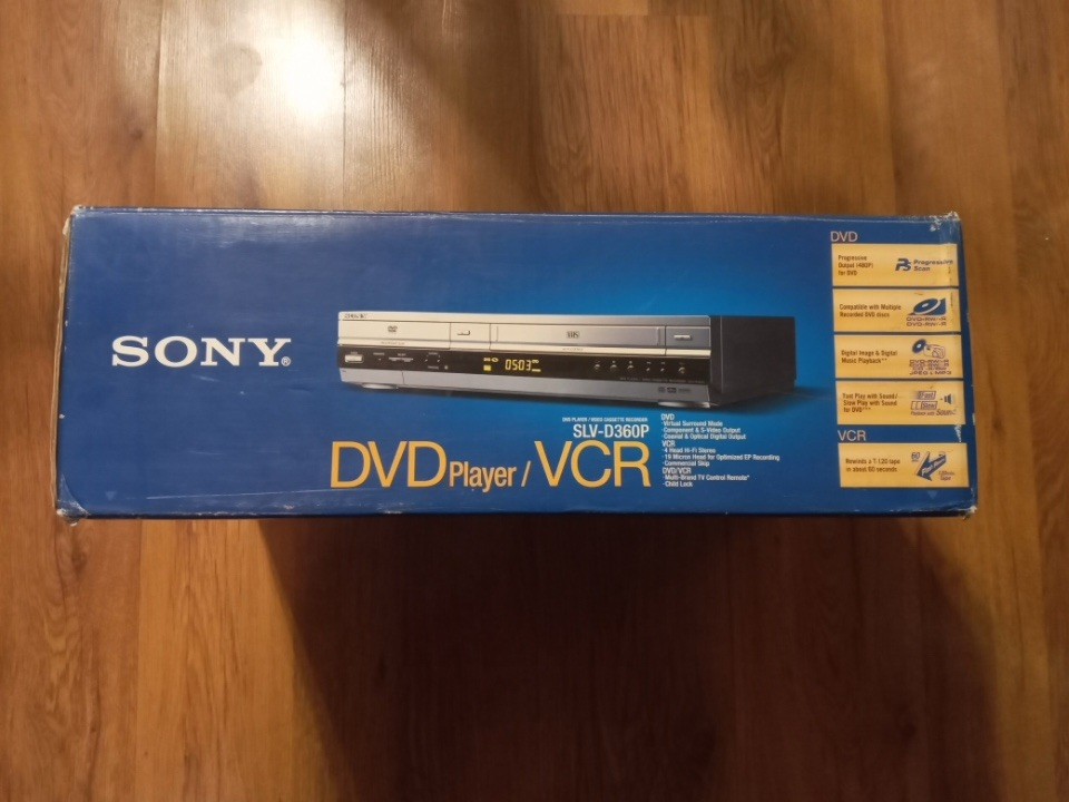 Sony DVD VCR Combo Player SLV-D360P VHS Dual Player NEW Open