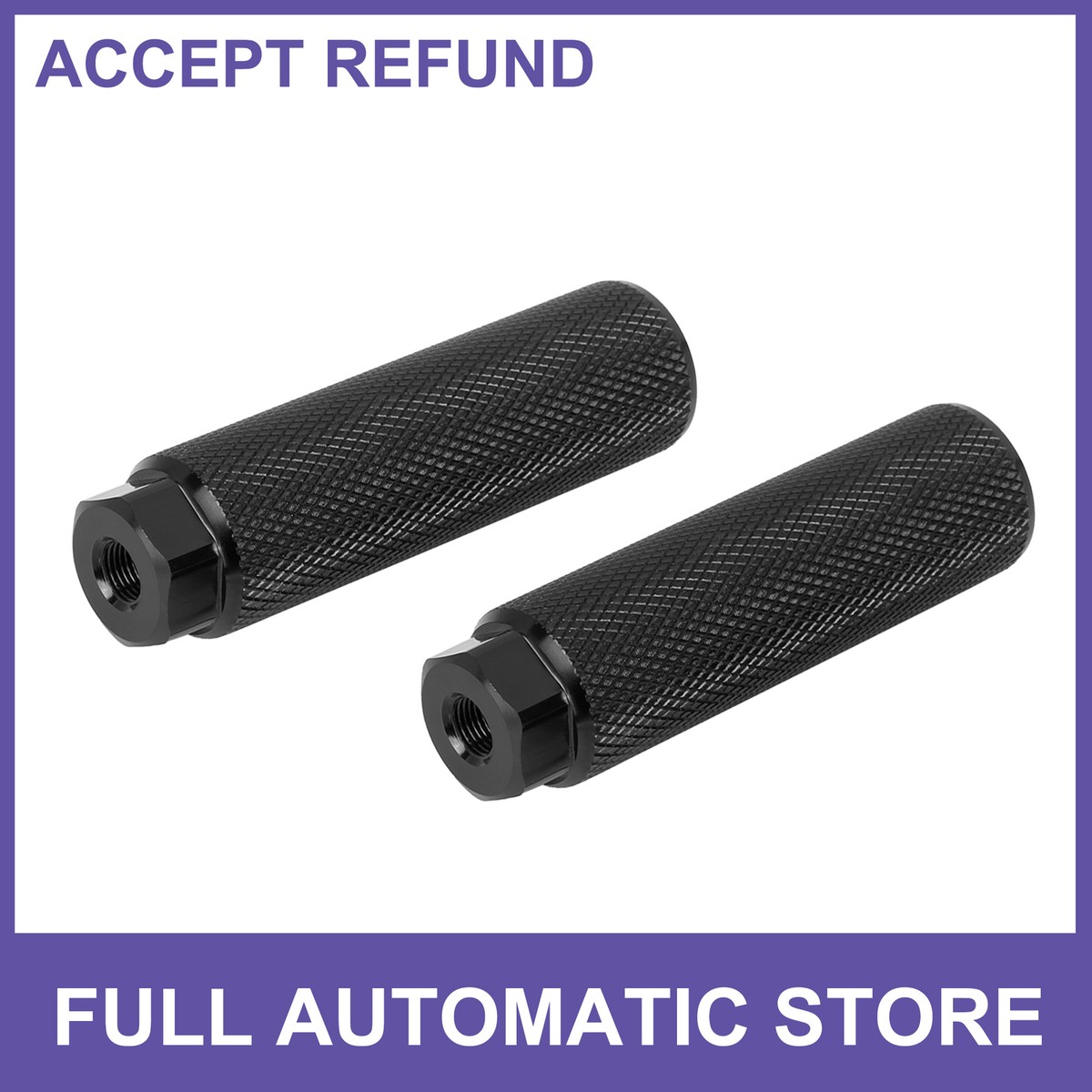 TWO Aluminum Alloy Cylinder for BMX Bicycle Axle Rear Foot Pegs
