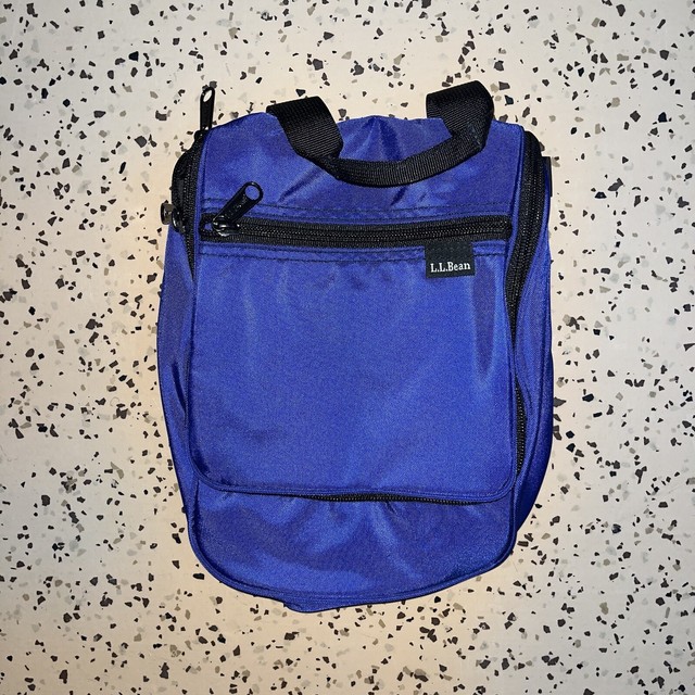 LL BEAN Traveler Hanging Toiletry Cosmetic Organizer Large Bag Blue LL BEAN Traveler Hanging Toiletry Cosmetic Organizer Large Bag Blue